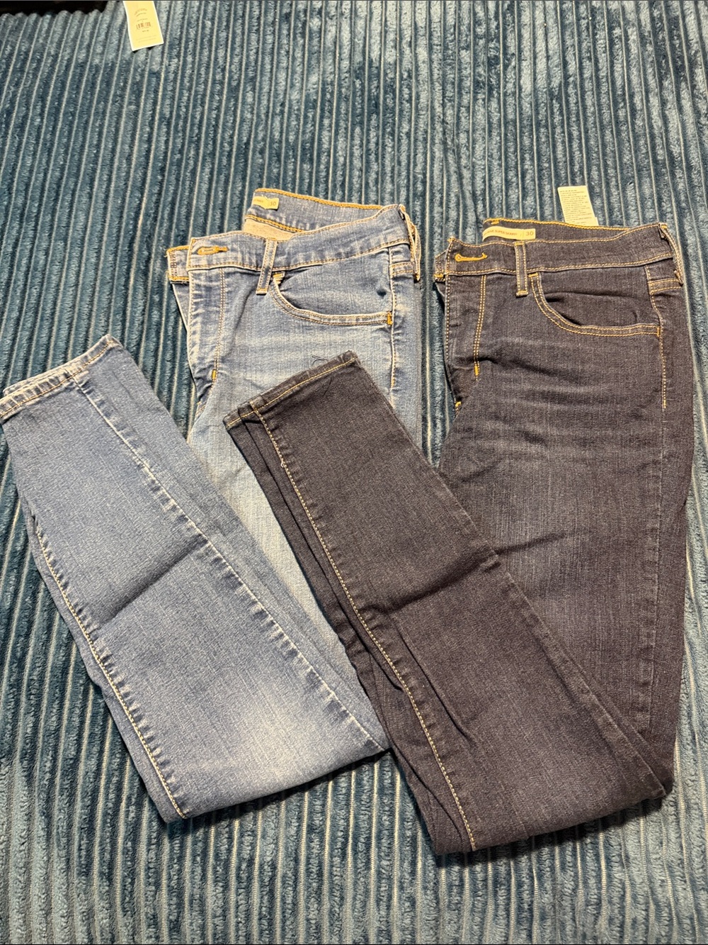 Levi’s 720 of Women's high rise skinny Jeans - medium blue, Dark Indigo 30x28